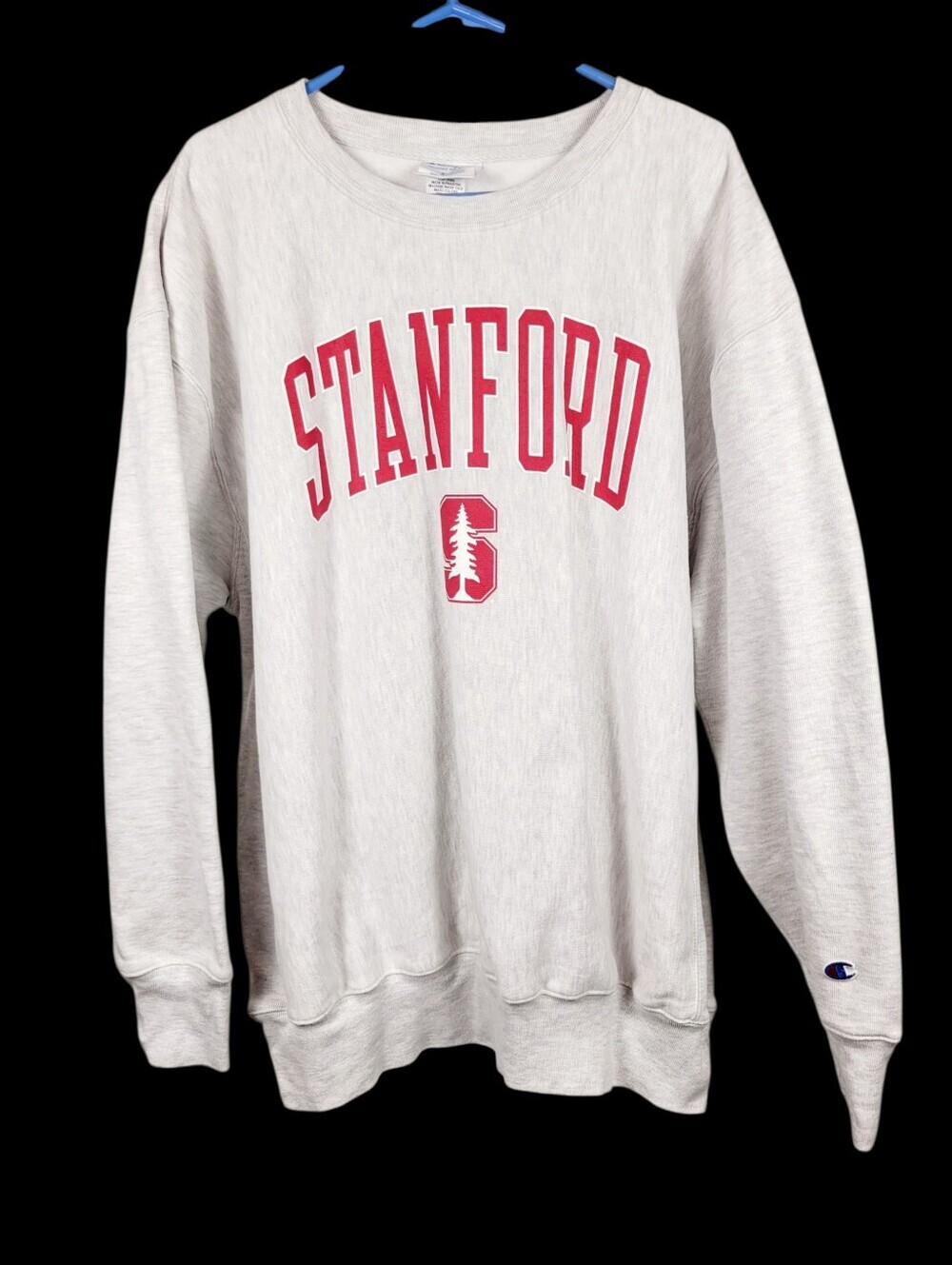 Vintage 90s Champion Reverse Weave Standford University Sweatshirt Top Size: 3XL